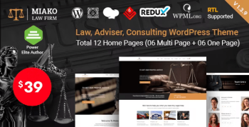 Miako – Lawyer Law Firm WordPress Theme 1.4.0
