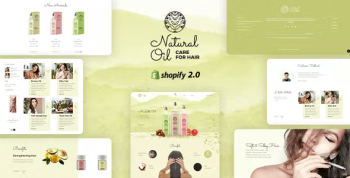 Natural Oil – Organic Hair Oil Store Theme