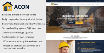Acon – Architecture and Construction Website CMS