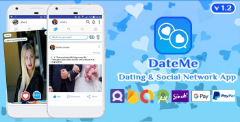 DateMe – Dating Friend Chat facebook clone social network Android app 1.2