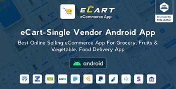 eCart - Grocery, Food Delivery, Fruits & Vegetable store, Full Android Ecommerce App