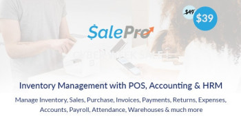 SalePro – POS, Inventory Management System with HRM Accounting 3.7.0