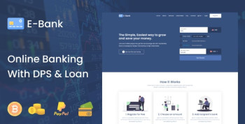 E-Bank – Complete Online Banking System With DPS & Loan
