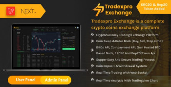 Tradexpro Exchange – Crypto Buy Sell and Trading platform, ERC20 and BEP20 Tokens Supported 1.9