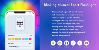 Blinking Musical Sport Flashlight
