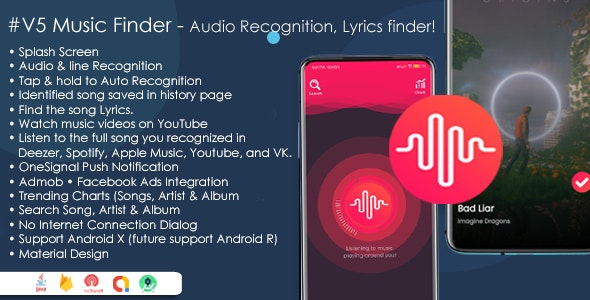 Music Finder – Audio Lyrics Recognition, Trending Search Music, Shazam Clone
