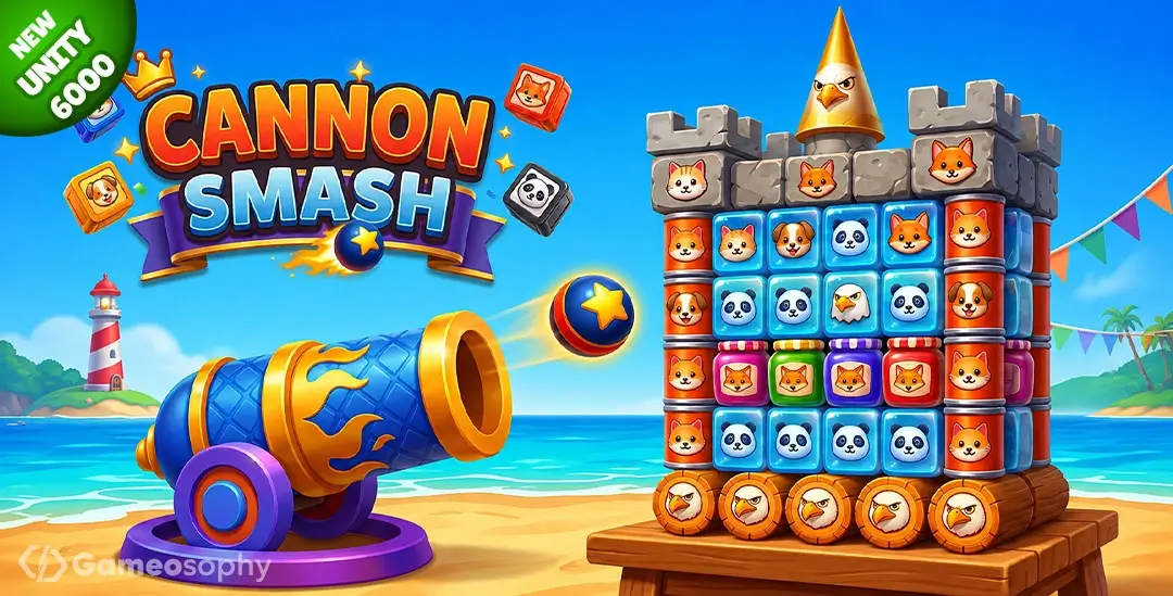 Cannon Smash | Casual 3D Unity Game Template