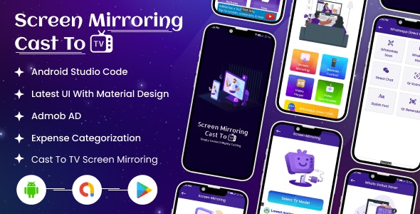 Screen Mirroring – TV casting – Phone to Tv Screen Mirroring