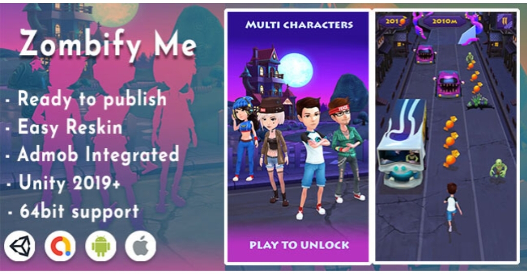 Zombify Me – 3D Runner Unity Game