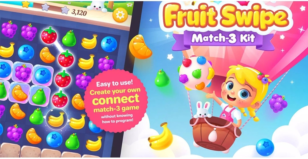 Fruit Swipe Match 3 Kit – Unity Game