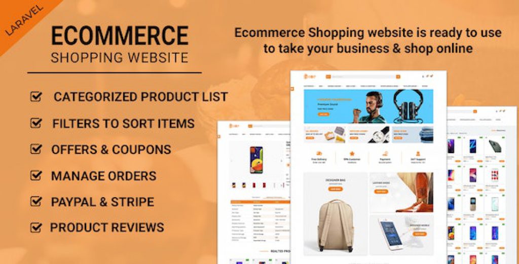 Ecommerce Shopping Website – Take Your Shop Online With Laravel