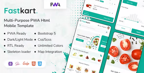 Fastkart – Ecommerce PWA Mobile HTML Template