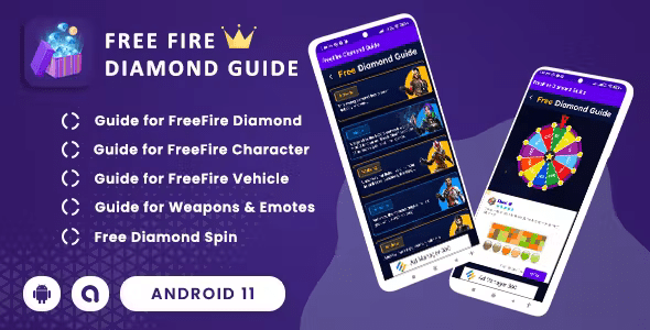 FreeFire Guide Free FFF Diamond(Android 12 Supported and SDK 32 Integrated)