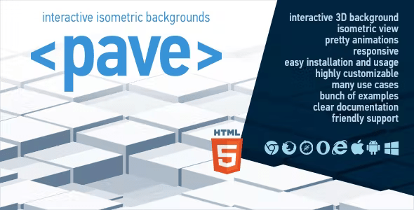 Pave – Interactive Isometric Backgrounds