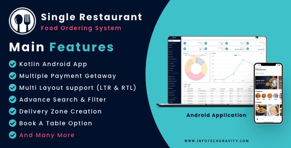 Single Restaurant – Android User Delivery Boy Apps With Laravel Admin Panel